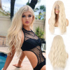 Svetlá blond dlhá parochňa Amber so sieťkou (Lace Front)