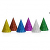 Holografické party klobúčik mix, 16 cm
