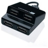CONNECT IT USB hub 4 porty STEP - černý CI-108