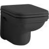 Kerasan WALDORF závesná WC misa, 37x55cm, čierna mat 411531
