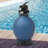Bazénový filter s ventilom VidaXL modrý 460 mm