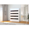 Sliding wardrobe with lacobel and LED lighting MARTINEZ 150
