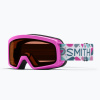 Detské lyžiarske okuliare Smith Rascal Jr vivid pink hearts/rc36