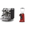 Rocket Espresso Mozzafiato FAST V, black + Eureka Helios 75, ferrari red