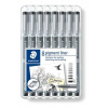 Liner, sada, 8 rôznych hrúbok, STAEDTLER 