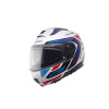 Výklopná prilba Schuberth C5 Omega biela/modrá/červená S 55