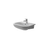 DURAVIT D-Code umývadlo zápustné 550x440 mm, s 1 otvorom na batériu, biela, 0339550000