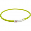 TRIXIE USB svietiaci obojok plochý XS-XL 70 cm / 10 mm, zelený