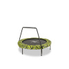 EXIT TOYS Tiggy Junior trampolína s tyčou ø140cm - čierna / zelená