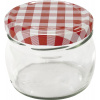 Gastro Zaváracie poháre skrutkovacie viečko s károvaným vzorom 6 ks x 250ml