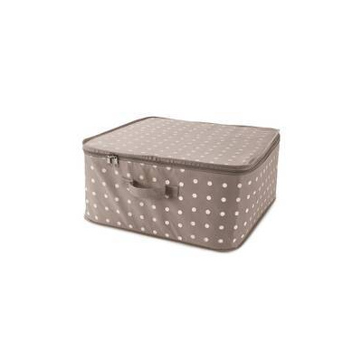 Box úložný Compactor Textilný úložný box so zipsom Rivoli 46 x 46 x 20,5 cm hnedá