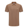Slazenger Tipped pánske polo tričko Dark Beige 2XL