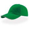 Atlantis Headwear Kšiltovka Liberty Sandwich, 6 panelová COT33000534399-light green UNI Zelená světlá/bílá