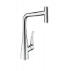 Hansgrohe M71 - Drezová batéria Metris Select s výsuvnou koncovkou, EcoSmart, chróm 14786000