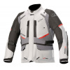 Bunda ANDES DRYSTAR, TECH-AIR 5 kompatibilný, ALPINESTARS (svetlo šedá/tmavo šedá/čierna/červená, veľ. 4XL)