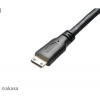 AKASA kabel redukce HDMI mini na HDMI female, full HD, 25cm