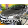 Plexi, ofuky RENAULT Megane III 5D, 2008 =>, přední + zadní