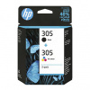 HP originál ink 6ZD17AE#301, HP 305, blister, 2-pack