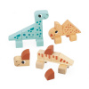 Janod Drevené kocky a stavebnice Cubikosaurus Dino