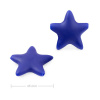 Silikónové koráliky hviezdička 45x45mm Navy Blue - 1 ks