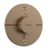 Hansgrohe ShowerSelect Comfort - Termostatická batéria pod omietku, na 2 spotrebiče, kefovaný bronz 15554140