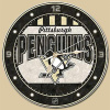 Gametime NHL Nástenné hodiny Pittsburgh Penguins Art Glass Wall