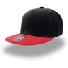 Atlantis Headwear Kšiltovka Snap Back, 6 panelová COT33208081499-black/red Černá/červená UNI