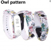 POUZE TPU náramek pro Xiaomi Mi Band 3 nebo Mi Band 4 nebo Mi Band 5 nebo Mi Band 6 Hodnota voucheru: Sova bílé