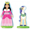 Melissa&Doug Drevená magnetická bábika na obliekanie - Princezna