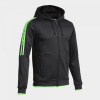 CHAQUETA CON CAPUCHA OLIMPIADA NEGRO VERDE FLUOR S