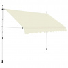 SHUMEE Markíza, antracit 300cm