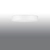 Sollux Lighting Stropné svietidlo Skala, 1x biele textilné tienidlo, (biele sklo), (fi 80 cm)