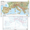 Južná Európa + slepá mapa DUO (200x120 cm – 1:1800000)