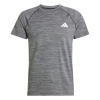 adidas Gym+ Training Tee Mens Black Melange L