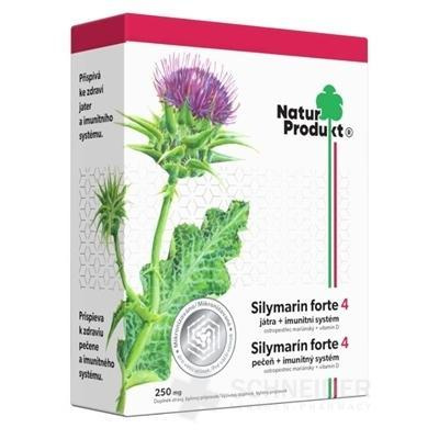 NaturProdukt Silymarin forte 4 tbl pečeň + imunitný systém 1x40 ks