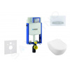 Geberit Kombifix Modul na závesné WC s tlačidlom Sigma50, alpská biela + Villeroy Boch - WC a doska, DirectFlush, SoftClose, CeramicPlus 110.302.00.5 NI8