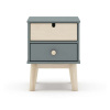 Detský nočný stolík sivozelený Estefania – Marckeric