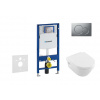 Geberit Duofix Set predstenovej inštalácie, klozetu a dosky Villeroy & Boch, tlačidla Sigma01, DirectFlush, SoftClose, CeramicPlus, matný chróm 111.300.00.5 NB3