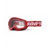STRATA 2 NEW, brýle 100% červené, čiré plexi
