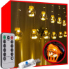 ISO 19736 Svetelný záves gule 108 LED teplá biela