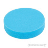 Hook & Loop Polishing Foam Head Medium - 180mm Medium Blue Silverline