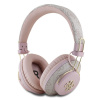 Guess PU 4G Metal Logo ENC bezdrôtové slúchadlá Pink