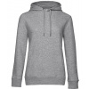 B&C Dámska mikina pre hlavu WW02Q Heather Grey XS