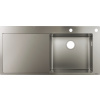 Hansgrohe S71 - Nerezový drez 450 s odkvapkávacou plochou vľavo, nerezová oceľ 43307800