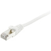 Equip 605515 RJ45 sieťové káble, prepojovacie káble CAT 6 S/FTP 7.50 m biela pozlátené kontakty 1 ks; 605515