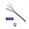 DATACOM UTP drát CAT5E PVC 500m cívka šedý 1102