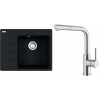 Set Franke G283O (dřez CNG 611-62 TL/7 Onyx + baterie FC 6986.501 SMART GLENDA Celonerez) 114.0759.038