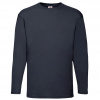 Pánske tričko Fruit of the Loom Valueweight T LS - tmavé navy, M