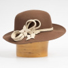 Karpet Vlnený klobúk stredná krempa hnedá 57