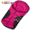 Fusak nielen do autosedačky Baby Nellys ® POLAR - amarantový medvedík Baby Nellys